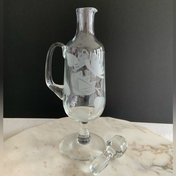 Etched Glass Decanter - Picture 9 of 9